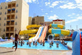 King Tut Aqua Park Beach Resort pool and hotel grounds